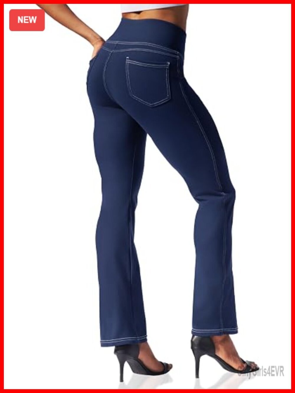 Bootcut Yoga Pants Flare Leggings with Pockets High Waisted Tummy Control